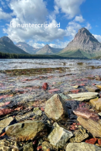 The rocky St. Mary Lake perfect spot for stargazing