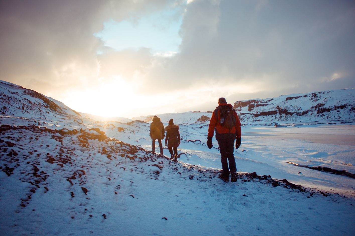 hiking in winter is one of many tours led by locals in Iceland