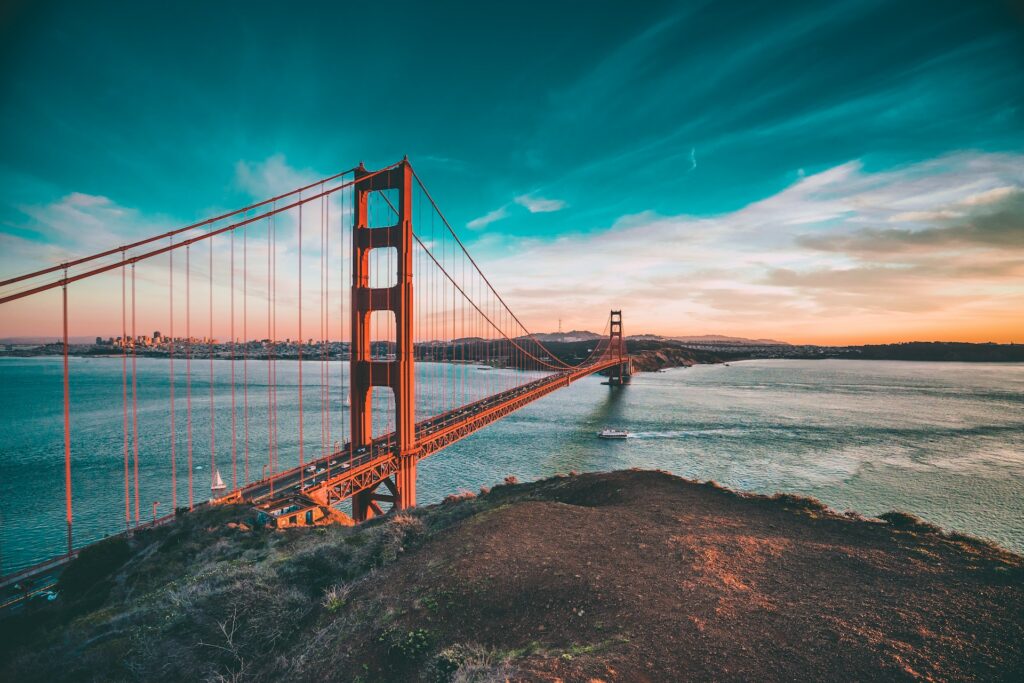 The Golden Gate Bridge in San Francisco, California
