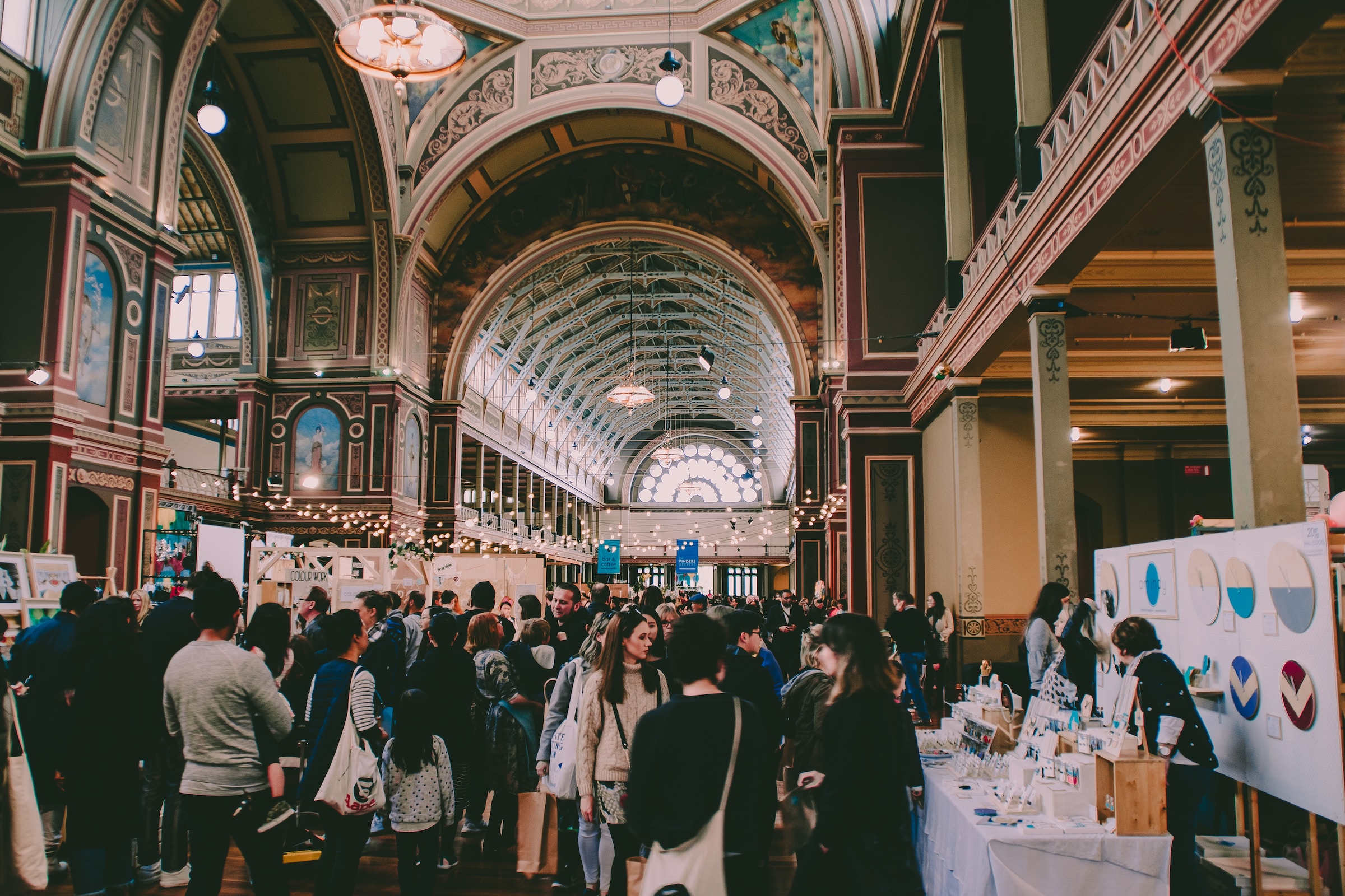 Tourists at the Royal Exhibition Building, one of the most-visited museums in Melbourne