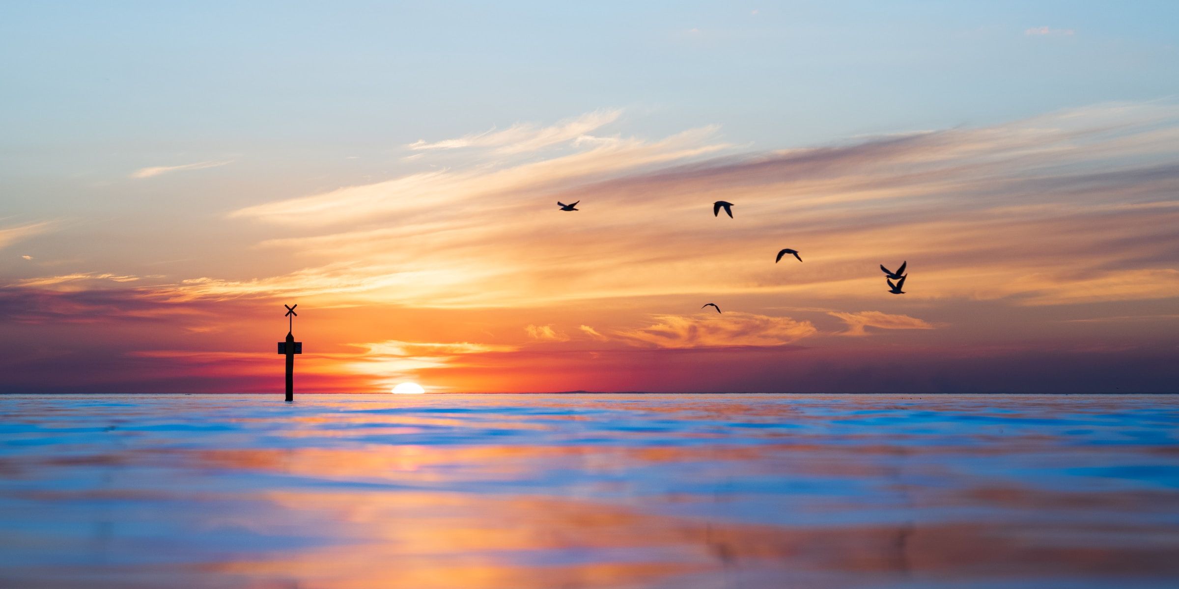 A photo of the sunset view at Seaford Beach, a Melbourne off-the-beaten-path destination
