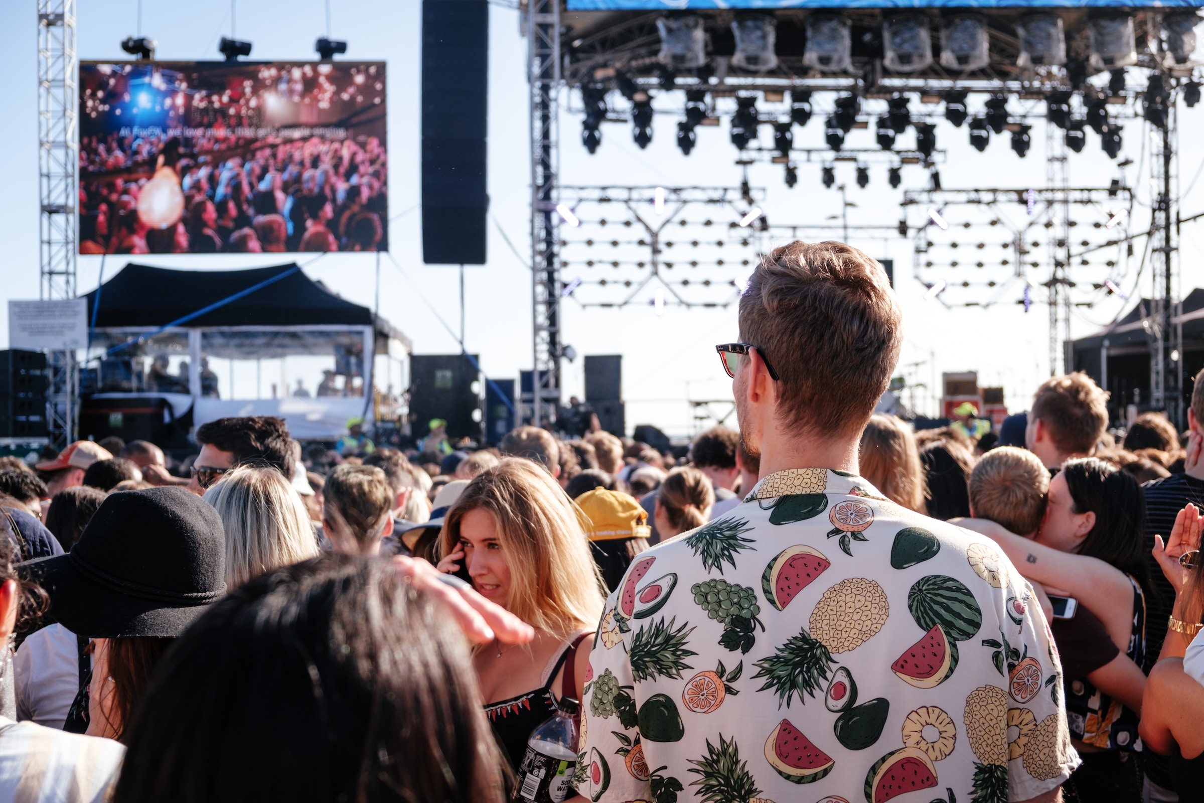 The crowd at St Kilda Festival, one of the most anticipated events in Melbourne, Australia
