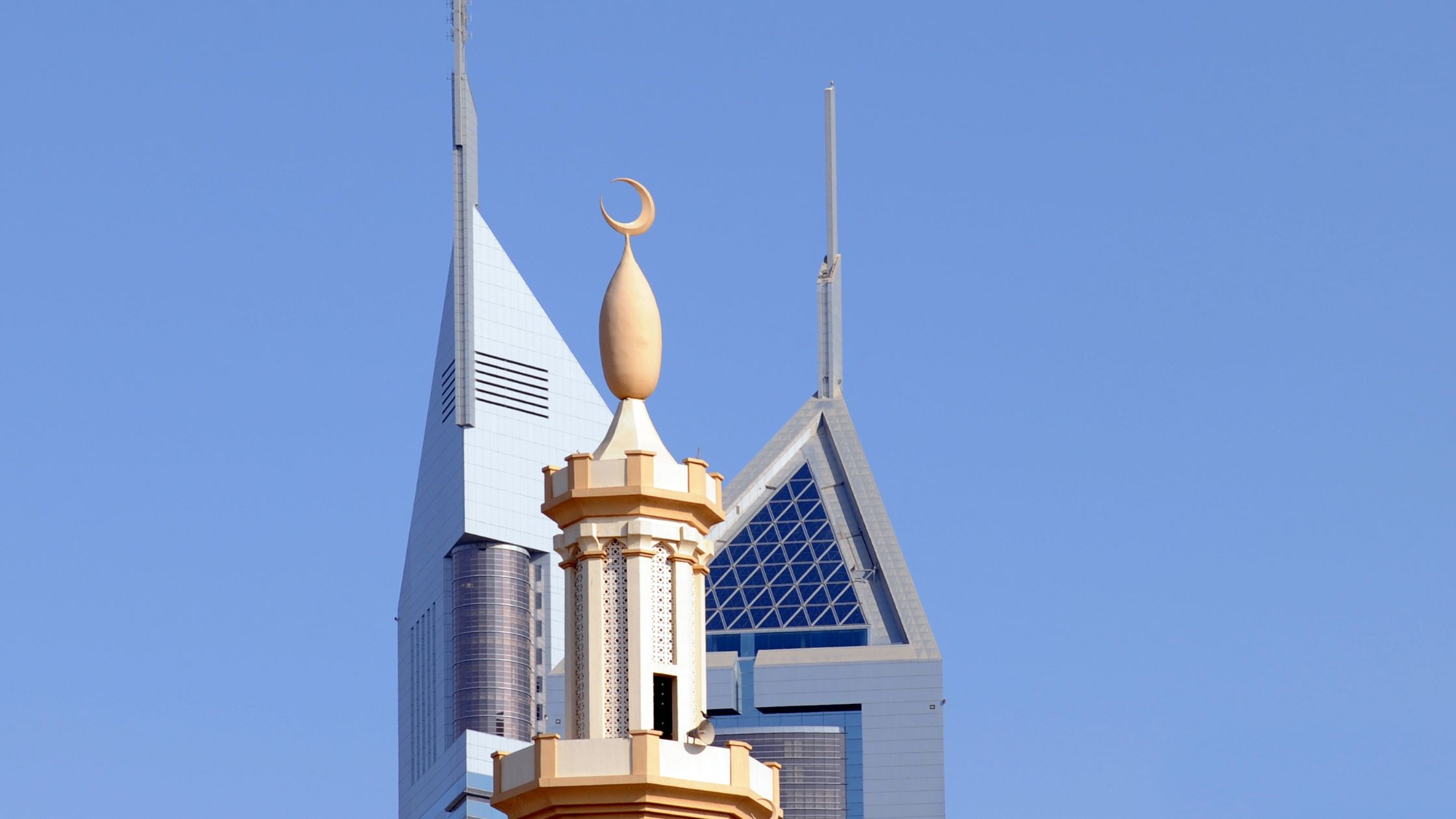 An image of buildings showing the landscape and architecture of Dubai.