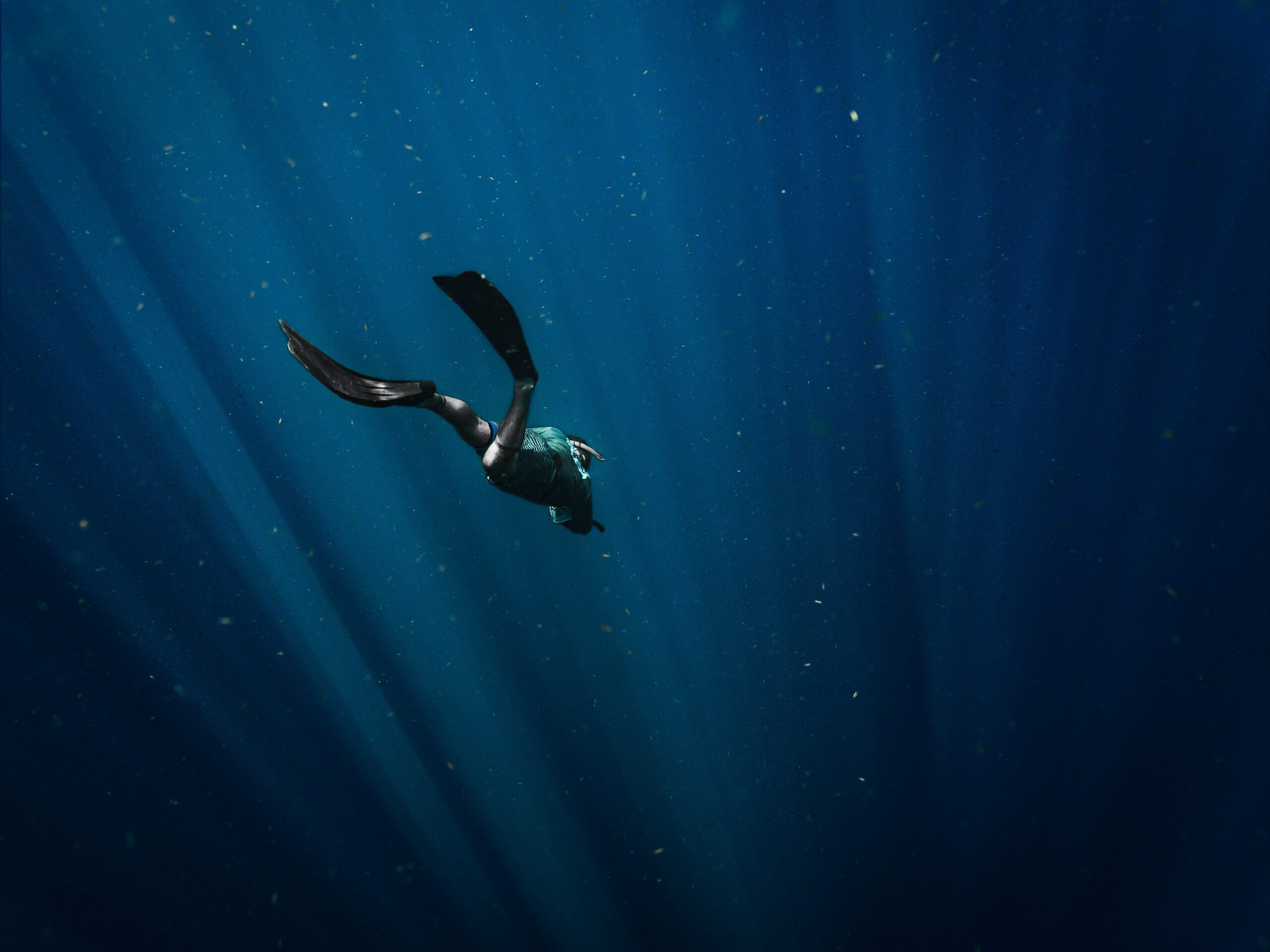A man scuba diving