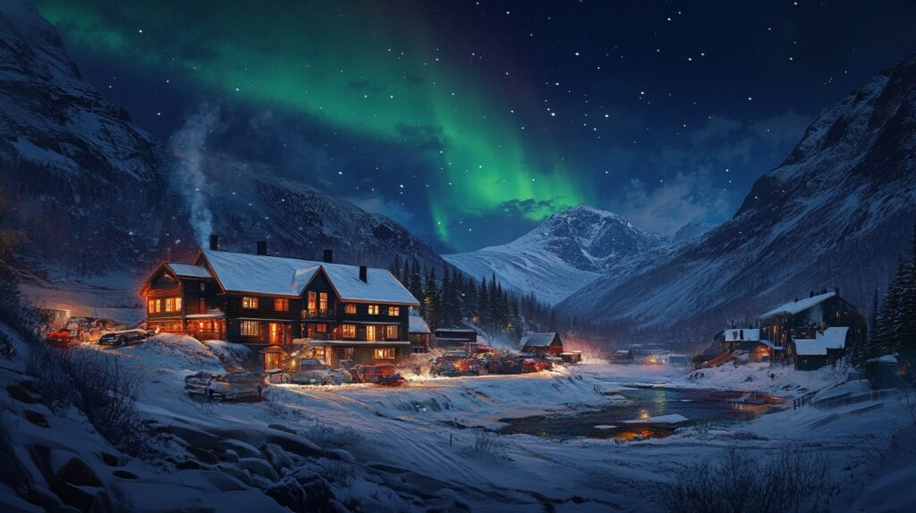 Laukvik Norway Scenic Hotels beneath the northern lights